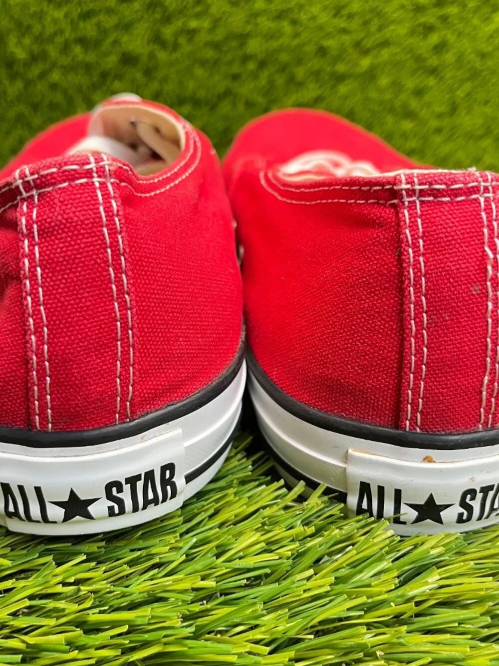 Converse Chuck Taylor All Star Clean OX Mens Size 12 Red Athletic Shoes Sneakers - Picture 6 of 10